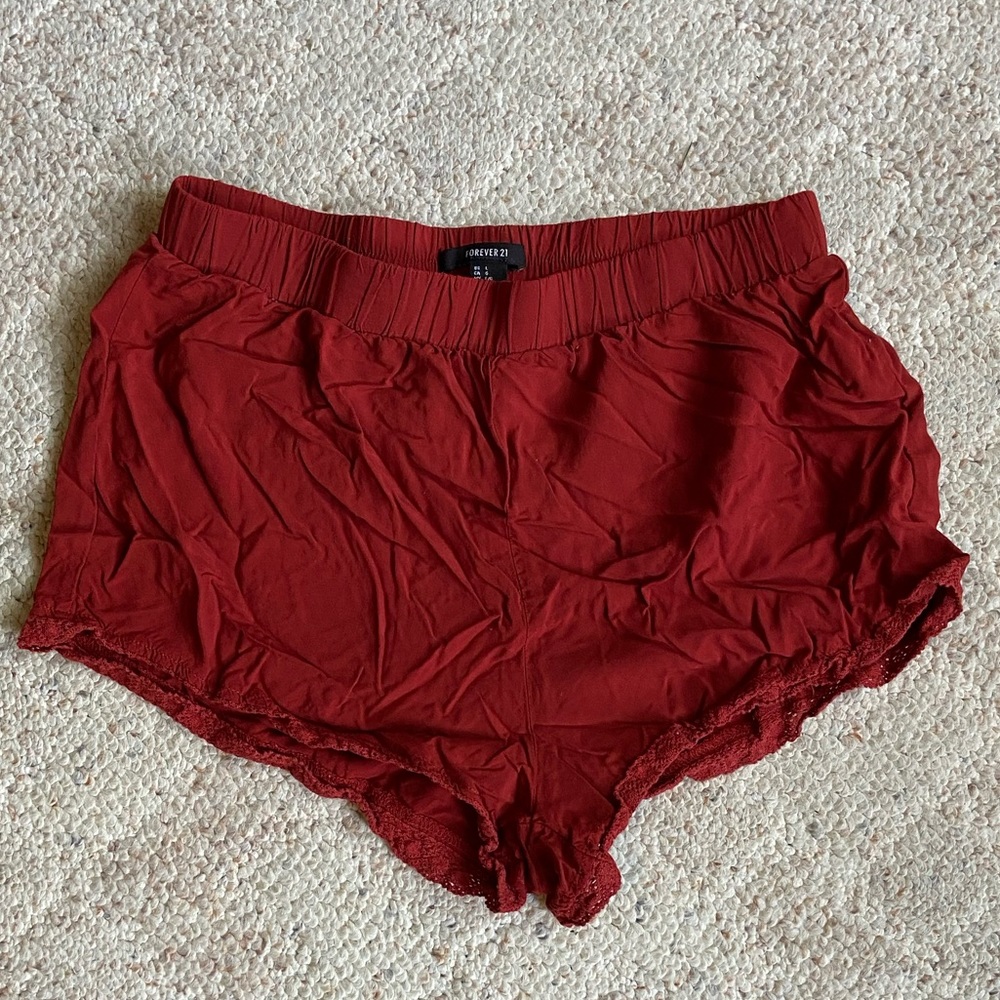 Deep Red Shorts